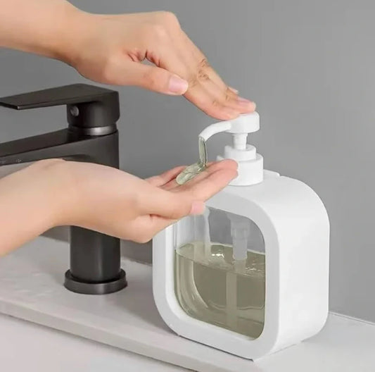 Square Liquid Soap Dispenser – Modern Refillable Pump Bottle (Random Color)