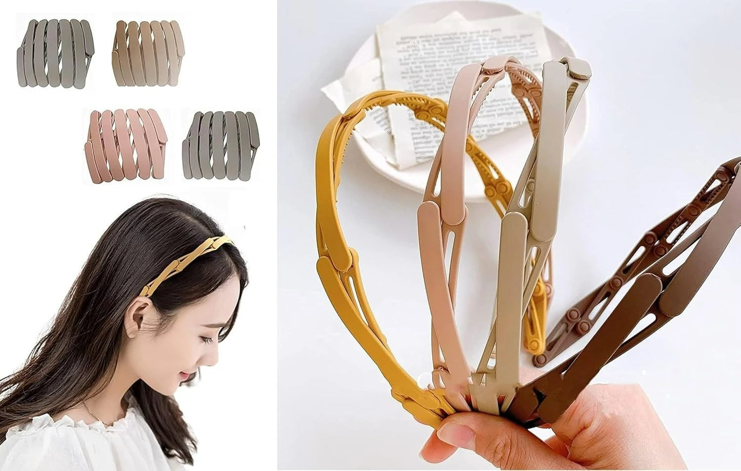 Portable Travel Foldable Hair Band (Random Color)