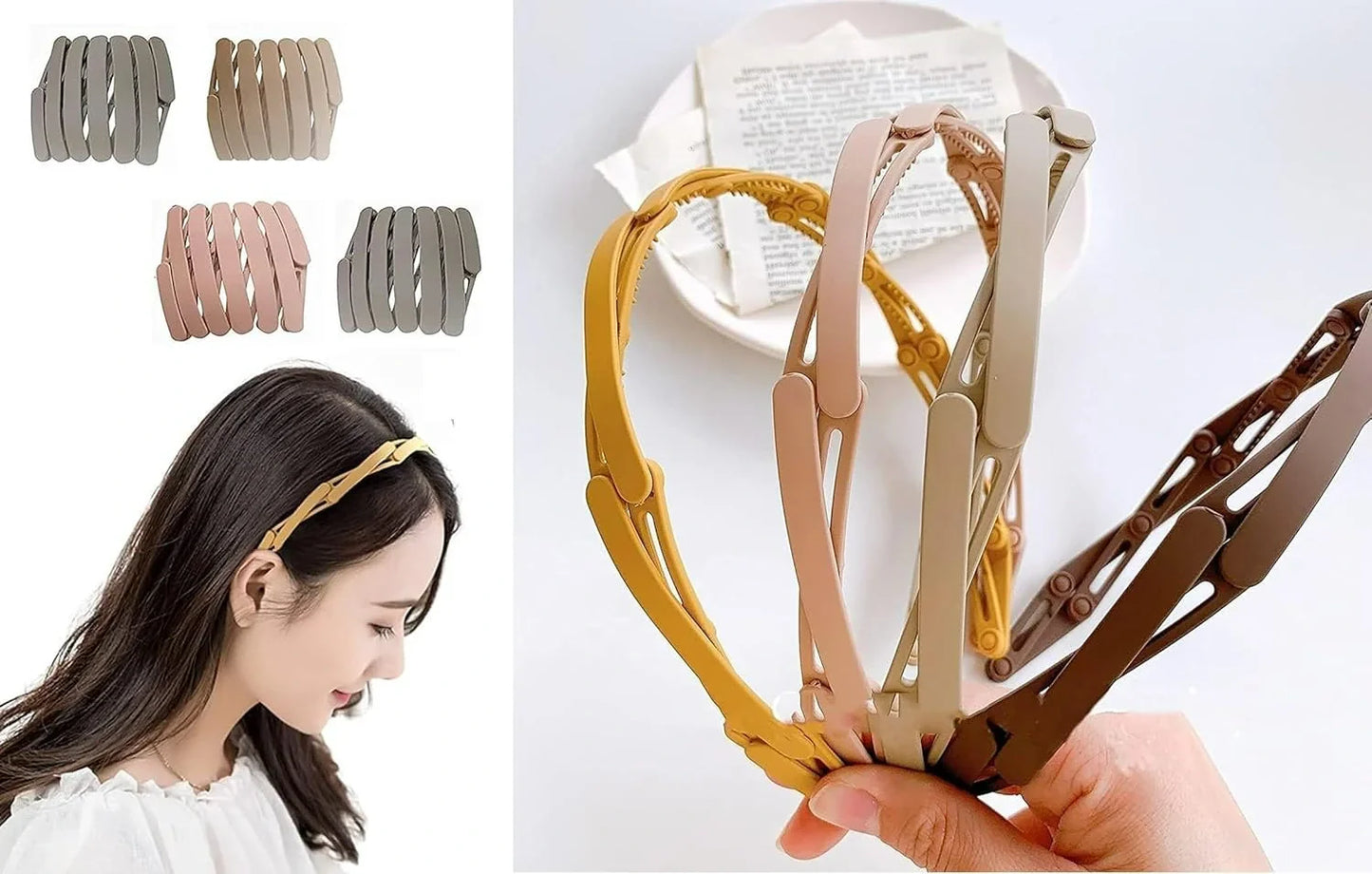 Portable Travel Foldable Hair Band (Random Color)