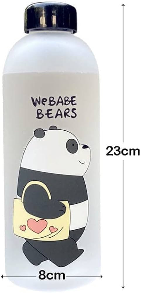 We Bare Bears Frosted Plastic Water Bottle
