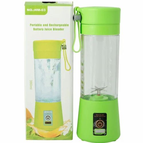 Portable Rechargeable Battery Juice Blender – 380ml (HM-03)