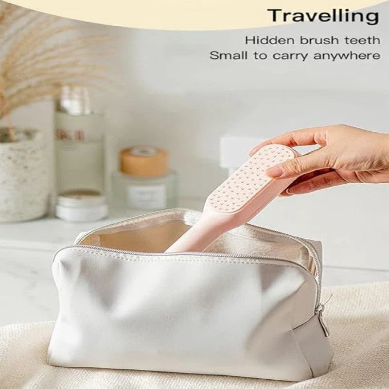Self Cleaning Hair Brush, One-Click Cleaning Telescopic Hair brush
