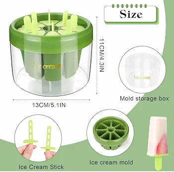 Ice Cream Molds Reusable | Plastic Ice Pop Maker