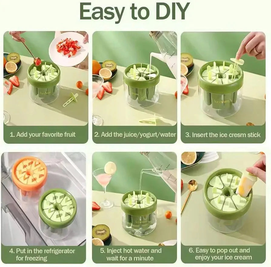 Ice Cream Molds Reusable | Plastic Ice Pop Maker
