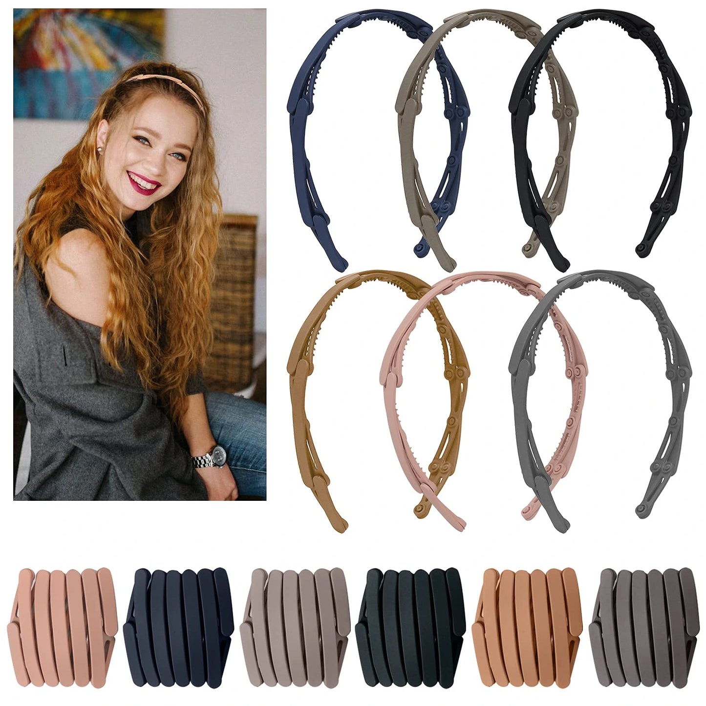 Portable Travel Foldable Hair Band (Random Color)