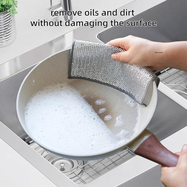Dish Washing Steel Scrubber Rag - Easy2Buy.pk