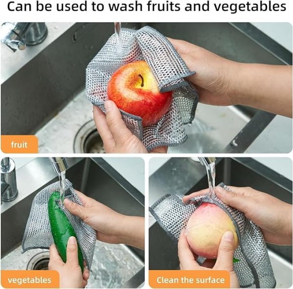 Dish Washing Steel Scrubber Rag - Easy2Buy.pk