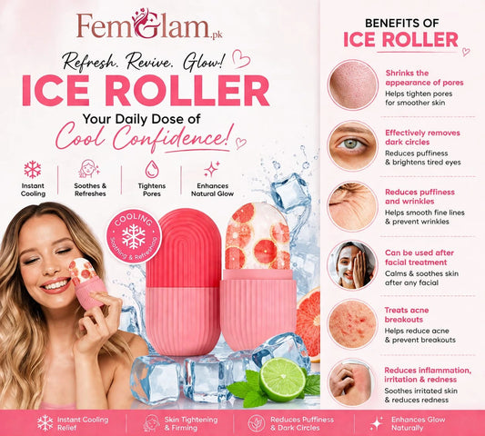 Silicone Ice Facial Roller Pack Of 2 (Random Color)