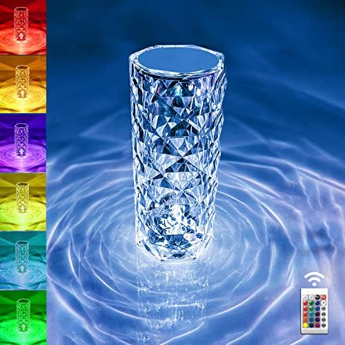 Rose Diamond Table Lamp – USB Charging Touch Lamp
