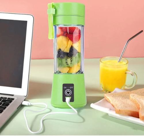 Portable Rechargeable Battery Juice Blender – 380ml (HM-03)