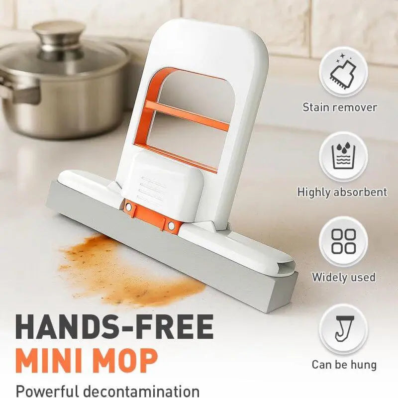 Mini Cleaning Mop – Super Absorbent Sponge Wiper